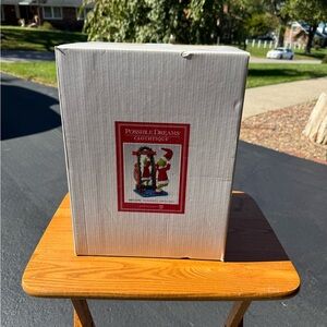 Jim Shore Santa Figurine with Red and White Accents